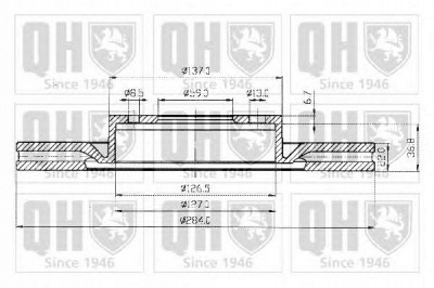 QUINTON HAZELL bdc3766 -  Тормозной диск
